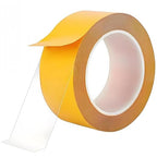 Ultra-Thin Clear Double Sided Tape Heavy Duty 2-Inch x 50 Feet Two Sides Strong Stick Mounting Adhesive Tape for Arts & Crafts, Fix Carpet, Women Clothes, Woodworking, Anti Cat Scratch, Sewing Project