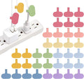 Wrap-It Storage Cable Labels - Oval, Macaron (36 Pack) - Write On Cord Labeler Wire Label Tags