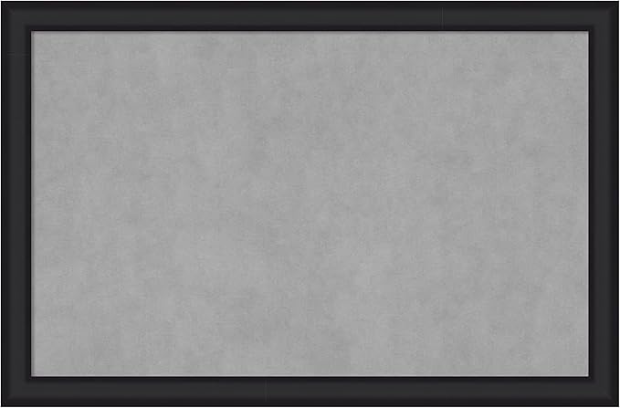 Amanti Art Black Framed Magnetic Board 23x35 Large Vision Board for use with Magnets, 100% Metal Sheet to Display Items as Office Decor or for Home Organization in mudroom, Kitchen or Kids Room