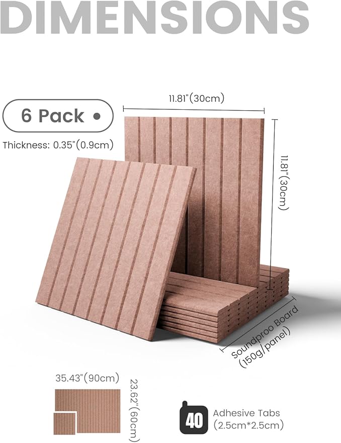 Large Felt Bulletin Board 36"x24" Cork Board Alternative - 6 Pack with 40 Safe Removable Adhesive Tabs, Cork Boards for Walls Felt Boards for Home Office Classroom Pin Board-Terracotta