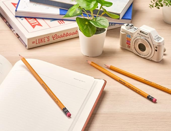 Bostitch Office Premium #2 Pencils, American Cedar Wood, Pre-Sharpened, HB Graphite, 24-Pack (BACP12Y-2PK)