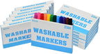Rarlan Washable Markers Bulk, Markers for Kids, Classpack, 12 Colors,12 Boxes, 144 Count