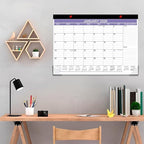 2026 Desk Calendar - Calendar 2026 from January 2026 - December 2026, Desk Calendar 2026 with to-do List, 12" x 17", Purple
