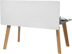 VEVOR Desk Divider Privacy Panel, 60" x 24" Clamp-on Office Desk Partition, PET Cubicle Partition Panel, Workstation Privacy Divider with 2 C-Type Clamps for Office, Sturdy Room, Library