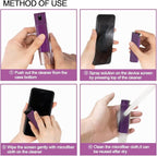 walrfid Screen Cleaner Spray and Wipe, Cleaning Kit for Electronic Smart Phone TV, Laptop, Tablet, PC, Computer Flat Screens, Eyeglasses, Compatible with iPhone iPad MacBook,Purple