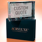 Custom Acrylic Sign Personalized, Custom Desk Name Plate, 18 Styles, (4"x6"), With Gift Box, USA Made by Acryluxe. (Bouquet)