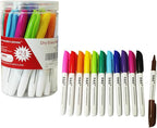 S & E TEACHER'S EDITION 24 Pcs Dry Erase Markers, 12 Assorted Colors with Low-Odor Ink, Fine Tips Whiteboard Markers, for School, Office, Home