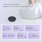Yealink SP92 Bluetooth Speakerphone with Dongle Conference Speaker and Microphone Full-Duplex Noise Reduction 20h Teams Call 278g Wireless Portable Design Suit for 4-6 Meeting Room