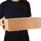 PHAREGE 12x9x4 inch Shipping Boxes 6 Pack Brown, Tab Lock Tuck Top Mailer Boxes for Packaging Small Business, Medium Cardboard Gift Boxes for Wrapping Mailing Present