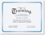 PaperDirect Foil Elegance Specialty Certificates, 50 Sheets of 38lb White Paper, 8½" x 11", Double Blue Foil Border, Perfect for Awards, Students, Employees, Volunteers, Course Completion, Diplomas