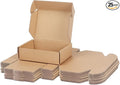 PHAREGE 7x5x2 inch Shipping Boxes Bulk 25 Pack Brown, Tab Lock Tuck Top Mailer Boxes for Packaging Small Business, Small Cardboard Gift Boxes for Wrapping Mailing Present