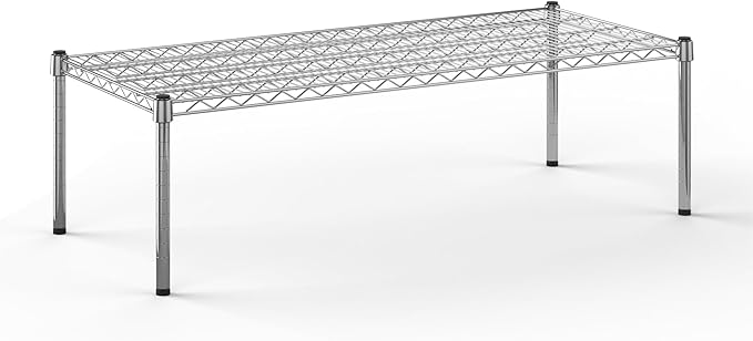 Regal Altair 21''W x 48''L x 14''H Chrome Plated Wire Dunnage Rack | Off The Floor Storage