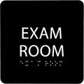 ADA CENTRAL SIGNS - 6" X6" Exam Room Sign - ADA Compliant Tactile Graphics Grade 2 Braille Text Acrylic Wall Signs - Educational Institution Directional Assistance Test Center Door Sign for Schools