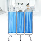 Portable Medical Privacy Screen, Medical Privacy Screen on Wheels, Rolling Medical Room Divider for Hospitals Clinics Bedrooms Beauty Salon (Blue, 3 Panel)