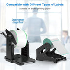 Vazioyar Label Holder for Rolls and Fan-Fold Labels，Compatible with Manual Recycling of Label Rolls(Large Holder)