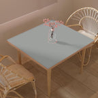 Zinkooat Leather Table Cover,1.8mm Thick,40x40 Inch Table Protector,Table Protector for Dining Room Table,Dining Table Cover,Table Cover Protector.(Gray+Gray,40x40)