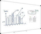 XBoard Magnetic Dry Erase Board 4' x 8' Wall Mounted, Large Whiteboard 96 x 48 Inches with Aluminum Frame for Office, School, Conference Room