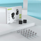 Silicone Ear Plugs for Noise Reduction - Reusable Soft Comfortable Earplugs for Sleeping,Noise Sensitivity & Flights -16 Ear Tips in XS/S/M/L, with 2 Travel Boxes - 33dB Noise Cancelling (Grey)