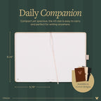 Happy Planner Disney Mickey Dot-Grid Journal for Office, School, or Journaling, Vegan Leather Notebook, A5 Size, 80 Pages, Ivory