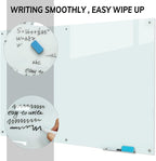 Gooderboard Glass Magnetic White Board – 72 x 48 Inches Dry Erase Frameless Whiteboard for Wall, Large Writing Board Wall Mounted Glass Board for Display, School and Business Office
