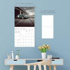 Graphique 2026 Car Legends Wall Calendar | 12” x 12” | Thick Paper | Home & Office Organizer | Large Monthly Grid | 3 Languages & Marked Holidays | 4 Month Preview Page for 2027