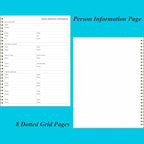 Daily Planner Undated - 8.5" x 11" To Do List Notebook Hourly Schedules, 150 Sheets/300 Pages Spiral Appointment Planner for Women and Men ,PVC Hardcover, Inner Pocket, Elastic Closure, Blue