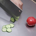 BILLAMB Stainless Steel Cutting Boards for The Kitchen, Suitable for Meat, Fruits, Vegetables, Bread, and Baking Large-sized Cutting Boards (70 x 40cm/27.5 x 15.7 in)