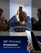 MAGIC JOHN 2 Pack for iPhone Air 6.5 inch Privacy Glass Screen Protector, Auto Dust-Elimination, Bubble Free, Easy Installation