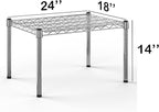 Regal Altair 18''W x 24''L x 14''H Chrome Plated Wire Dunnage Rack | Off The Floor Storage