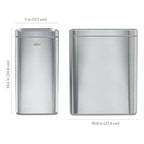 Clorox Slim Open Trash Can - 2.6 Gallon (10 Liter) Small Metal Waste Basket with Removable Bucket for Narrow Spaces - Stainless Steel Garbage Bin for Bathroom, Bedroom, or Office