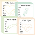 Lovarywow Vital Signs Sticky Notes Gifts, 9 Pack Vitals Notepad 3x3 Inch, Nurse Daily Monitoring Post Memo Pads, Patient Health Checklist Self-Stick Notes Office Hospital Supplies (450 Sheets)