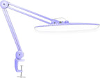 Neatfi XL 2,200 Lumens LED Desk Lamp with Clamp, 24W Bright Architect Task Lamp, 20 Inches Dimmable Computer Light, Adjustable Desk Light for Home, Office, Crafts, Nails & Hobbies (Non-CCT, Lavender)