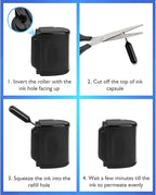 Identity Theft Protection Roller Stamp - Confidential Roller Stamp for Identity Protection & Security Stamp- Blocks Out Privacy Information, Guard Your Address & ID (3 Pack)
