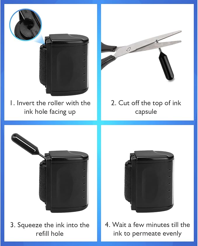 Identity Theft Protection Roller Stamp - Confidential Roller Stamp for Identity Protection & Security Stamp- Blocks Out Privacy Information, Guard Your Address & ID (2 Pack)