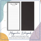 Utron 2 Pack Magnetic Notepads for Refrigerator, 100 Pages/Book Grocery List Magnet Pad for Fridge, Design Magnetic Grocery List Pad for Fridge, Grocery List Notepad, to-Do Memos, List(8 x 20.3cm)