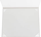 GraduationMall 8.5"x11" Smooth Padded Diploma Cover Certificate Holder White,1-Pack