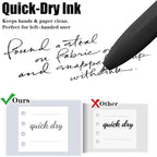 Piochoo Gel Pens, 8Pcs Quick Dry Black Ink Soft Touch Best Pen for Smooth Writing Journaling, Note Taking, School Supplies, Cute Office Pens for Men Nurse Aesthetic