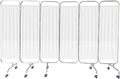 Portable Medical Privacy Screen, Medical Privacy Screen on Wheels, Rolling Medical Room Divider for Hospitals Clinics Bedrooms Beauty Salon (White, 6 Panel)