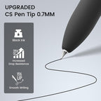 JIMMIDDA 16Pcs Black Gel Pens - 0.7mm Medium Point Black Ink Pens | Smooth Writing - Quick Drying Retractable Pen for Men Women (Classic - 16Pcs)