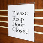 Niubee 8x10 inch Wall Mount Acrylic Sign Holder with Double Sided Tape Adhesive for Office, Home, Store, Restaurant, No Drilling -Horizontal (6 Pack)