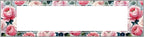 Signs ByLITA Floral Pattern Customized Nameplate | Rose Blush Personalized Full Color Acrylic Desk Sign