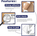 POLYSELLS Shipping Labels with Self Adhesive for Laser & Inkjet Printers, 4 Printing Labels Per Sheet, White 3.5 x 5 Inches - 100 Sheets (400 Shipping Label Paper)