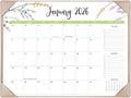 Desk Calendar 2026-2027 with Desk Mat – 22" x 17" Large Desk Pad Calendar Runs from January 2026 to June 2027, Floral Design Desktop Calendar with To-Do, Notes for Planning, Organizing, and Scheduling Your Life (Apricot)