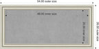 Amanti Art Silver Framed Magnetic Board 26x54 Oversize Vision Board for use with Magnets, 100% Metal Sheet to Display Items as Office Decor or for Home Organization in mudroom, Kitchen or Kids Room