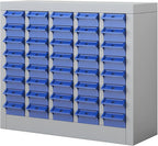 Exerock 40 Drawer Tool Storage Cabinet with ABS Drawers, Bolt and Nut Organizer Parts Box, Hardware Shelving Unit for Garage and Workshop