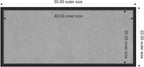Amanti Art Black Framed Magnetic Board 22x50 Oversize Vision Board for use with Magnets, 100% Metal Sheet to Display Items as Office Decor or for Home Organization in mudroom, Kitchen or Kids Room