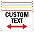 Custom Arrow,Custom Directional Sign, Two Way Arrow,12x18 Inches, Rust Free .063 Aluminum, Fade Resistant, Made in USA by My Sign Center