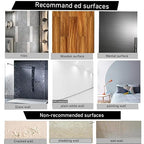 108 Pcs Double Sided Foam Tape,Heavy Duty 3mm Thickness Self-Adhesive Mounting Tape, Super-Sticky Black Strong Pads Include Square Round,Waterproof for Walls Door Wood Metals Glass Papers (Black)