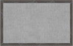 Amanti Art Grey Framed Magnetic Board 27x43 Large Vision Board for use with Magnets, 100% Metal Sheet to Display Items as Office Decor or for Home Organization in mudroom, Kitchen or Kids Room