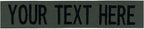 Custom Uniform Name Tapes Solid Colors. Olive Drab Ripstop, 5 Inch Hook Fastener (Uniform Ready Fastener)